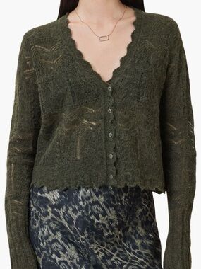 NWOT AllSaints Vanessa Wool & Alpaca Blend Cardigan